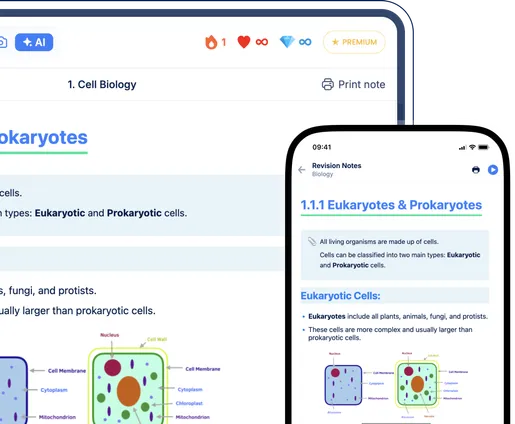 Structured revision notes in SimpleStudy